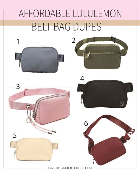 everywhere belt bag 1l dupe|lululemon belt bag dupe size.